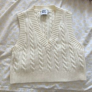 SYDNEY CROPPED SWEATER VEST XS/S